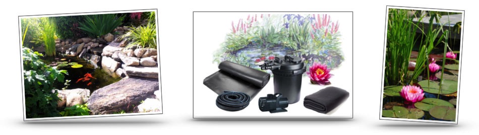 Dammdukspaket trädgårdsdammar inkl. dammduk, pump och filter